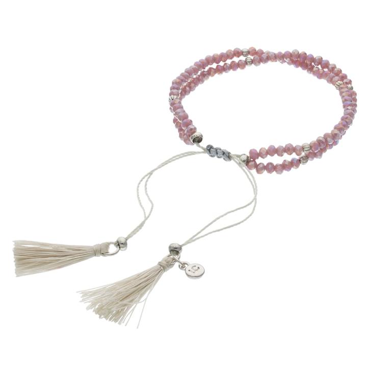 Lc Lauren Conrad Birth Month Tasseled Slipknot Bracelet, Women's, Grey