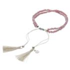 Lc Lauren Conrad Birth Month Tasseled Slipknot Bracelet, Women's, Grey