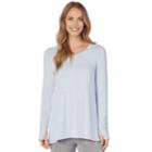 Women's Cuddl Duds Soft Knit Tunic Top, Size: Small, Med Blue