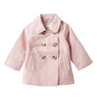Girls 4-6x Carter's Solid Lightweight Trench Coat, Girl's, Size: 5-6, Pink