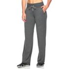 Women's Tek Gear&reg; Easy French Terry Wide Leg Pants, Size: Small, Dark Grey