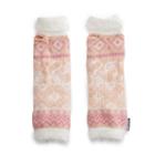 Women's Muk Luks Romance Eyelash Knit Arm Warmers, Light Pink