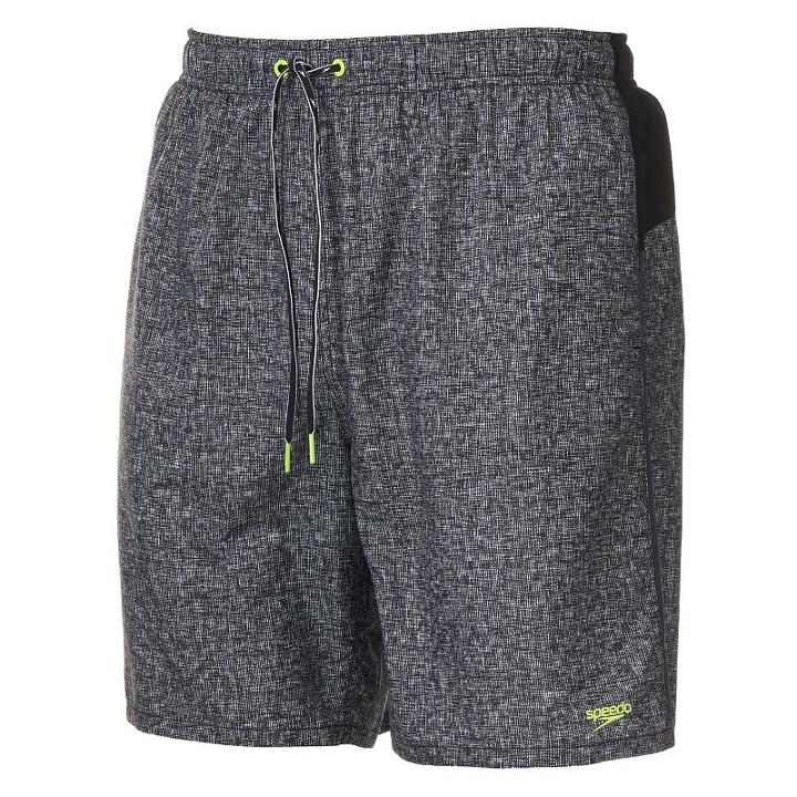 Men's Speedo Netted Mesh Tech Volley Shorts, Size: Medium, Black
