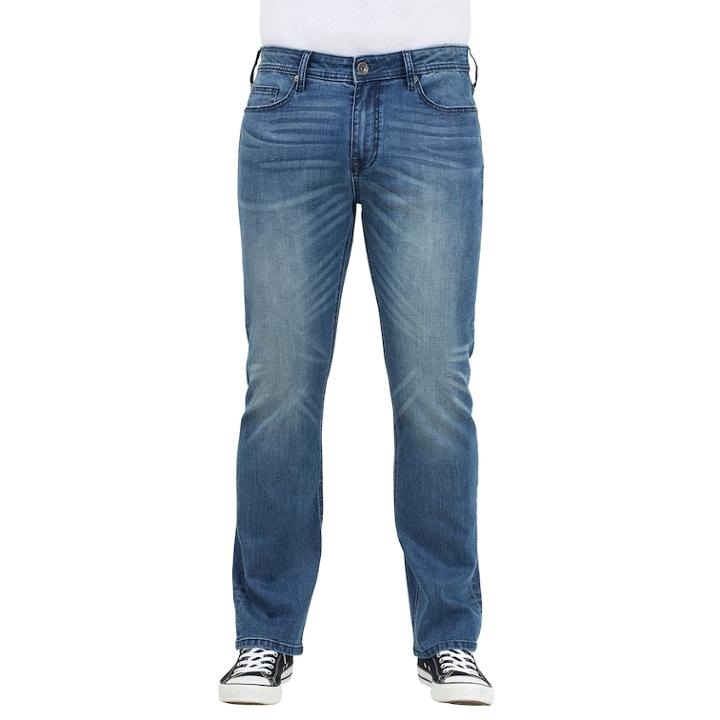 Men's Seven7 Angel Slim-fit Bootcut Jeans, Size: 36x34, Light Blue