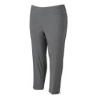 Plus Size Apt. 9&reg; Textured Millennium Capris, Women's, Size: 20 W, Dark Grey