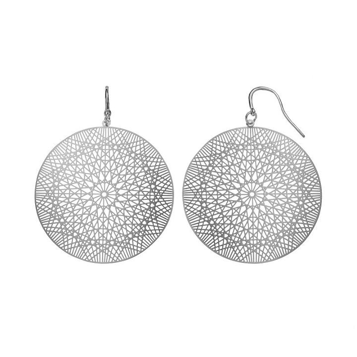 Jennifer Lopez Geometric Filigree Disc Drop Earrings, Women's, Multicolor