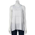 Women's Lc Lauren Conrad Print Tunic Tank, Size: Large, Lt Purple