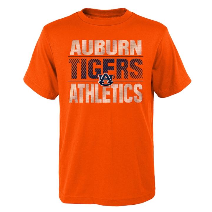 Boys' 4-18 Auburn Tigers Light Streaks Tee, Size: 8-10, Orange