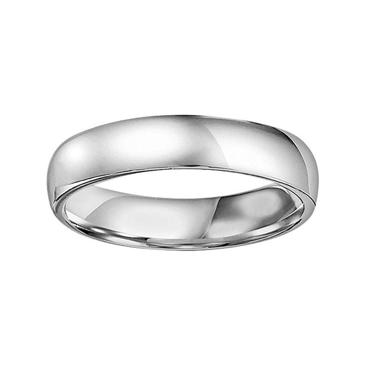 Cherish Always Platinum Wedding Ring, Women's, Size: 4, Grey