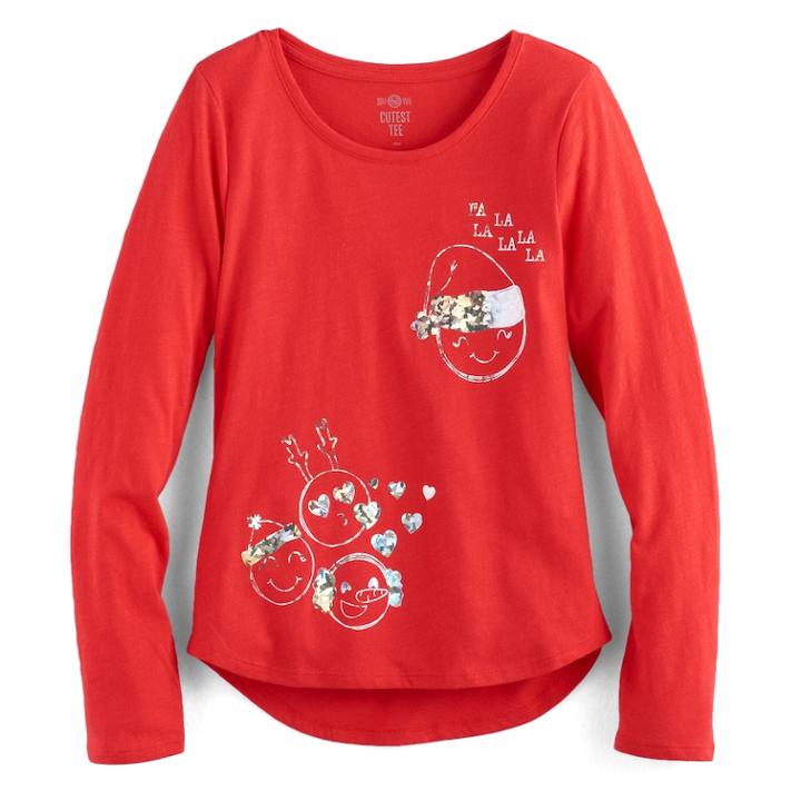 Girls 7-16 & Plus Size So&reg; Core Graphic Tee, Size: 7-8, Dark Blue