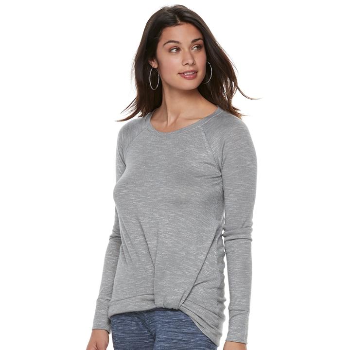 Women's Juicy Couture Twist Hem Tee, Size: Small, Brt Blue