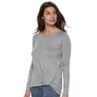 Women's Juicy Couture Twist Hem Tee, Size: Small, Brt Blue