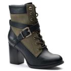Apt. 9&reg; Negotiate Women's High Heel Combat Boots, Size: 8, Green Oth