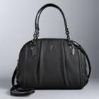 Simply Vera Vera Wang Landsdale Triple Entry Satchel, Women's, Black