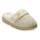 Women's Sonoma Goods For Life&trade; Sweater Clog Slippers, Size: Large, Beige