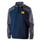 Men's Michigan Wolverines Raider Pullover Jacket, Size: Xxl, Blue (navy)