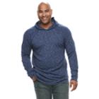Big & Tall Apt. 9&reg; Slubbed Pullover Hoodie, Men's, Size: L Tall, Blue