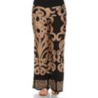 Plus Size White Mark Solid Palazzo Pants, Women's, Size: 2xl, Black Brown