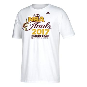 Men's Adidas Cleveland Cavaliers 2017 Conference Champions Onto The Finals Locker Room Tee, Size: Small, White