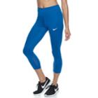Women's Nike Power Sprinter Running Capri Leggings, Size: Xl, Brt Blue