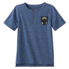 Boys 4-7x Sonoma Goods For Life&trade; Patched High-low Henley Tee, Boy's, Size: 7x, Blue