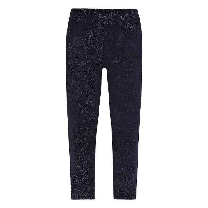 Girls 4-6x Haley May Sparkle Jeggings, Size: 4, Oxford