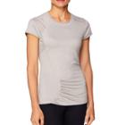 Women's Shape Active S-curve Scoopneck Workout Tee, Size: Small, Light Grey
