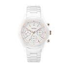 Caravelle New York By Bulova Women's Ceramic Chronograph Watch - 45l144, White