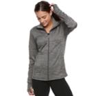 Women's Tek Gear&reg; Performance Full-zip Fleece Jacket, Size: Xl, Dark Grey