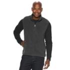 Men's Croft & Barrow&reg; Arctic Fleece Classic-fit Easy-care Vest, Size: Xxl, Dark Grey