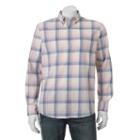 Men's Sonoma Goods For Life&trade; Flexwear Modern-fit Stretch Slubbed Button-down Shirt, Size: Large, Brt Pink
