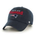 Adult '47 Brand New England Patriots 2016 Afc Champions Clean Up Adjustable Cap, Blue (navy)