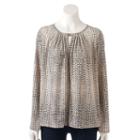 Women's Dana Buchman Pebbles Keyhole Top, Size: Large, Black