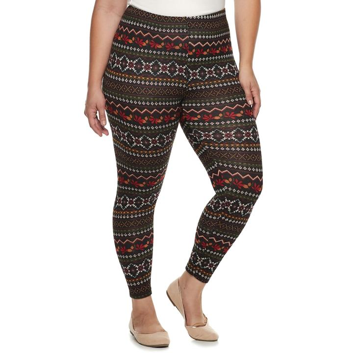 Plus Size French Laundry Fall Leggings, Women's, Size: 2xl, Purple