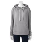 Women's Sonoma Goods For Life&trade; Ruched Hoodie, Size: Medium, Med Grey
