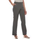 Petite Apt. 9&reg; Torie Curvy Straight-leg Dress Pants, Women's, Size: 14p-short, Dark Grey