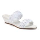 New York Transit Advanced Idea Women's Wedge Sandals, Size: 7 Wide, White