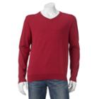 Big & Tall Sonoma Goods For Life&trade; Solid V-neck Sweater, Men's, Size: 4xb, Med Orange