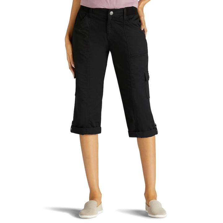 Women's Lee Skye Skimmer Capri Pant, Size: 16 Avg/reg, Black