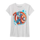 Girls 7-16 Marvel Captain America Graphic Tee, Girl's, Size: Large, White