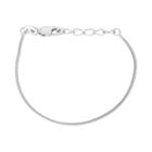 Junior Jewels Kids' Sterling Silver Wheat Chain Bracelet, Girl's, Size: 4.5, Grey