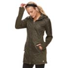 Women's Tek Gear&reg; Hooded Quilted Jacket, Size: Xl, Med Green