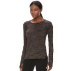 Women's Tek Gear&reg; Long Sleeve Performance Tee, Size: Medium, Med Purple