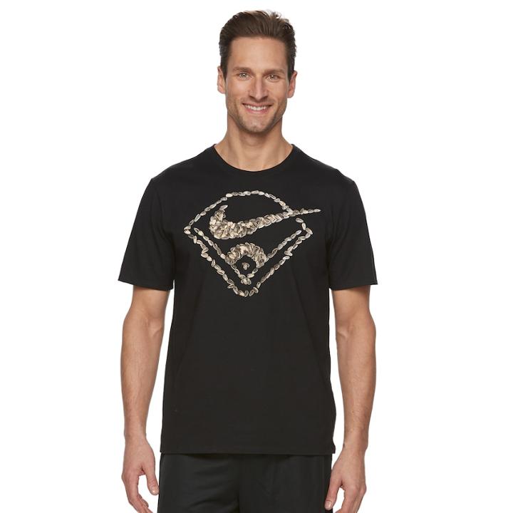 Men's Nike Baseball Seeds Tee, Size: Medium, Grey (charcoal)