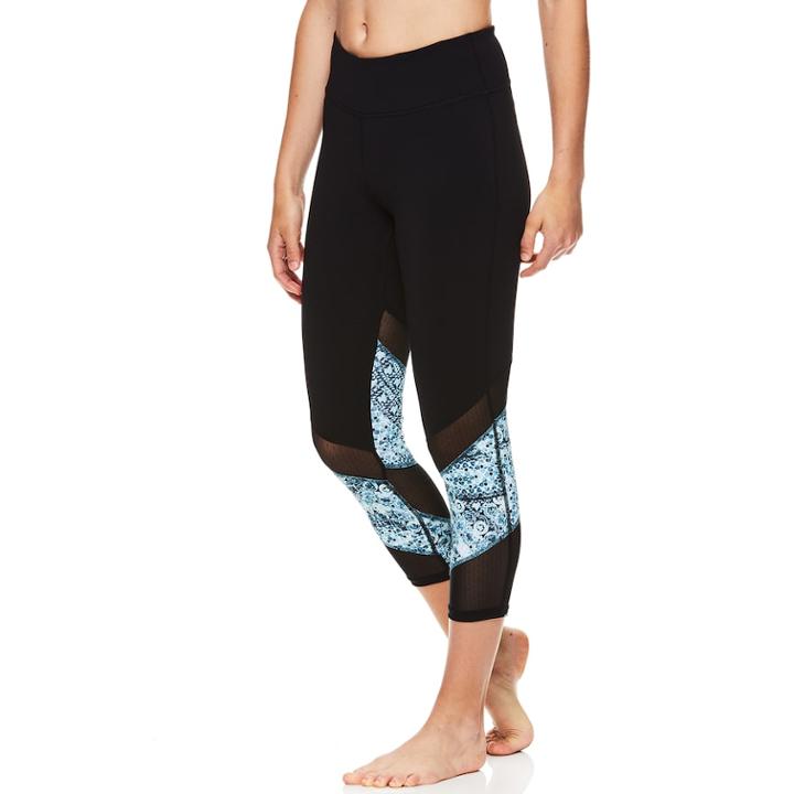 Women's Gaiam Om Sutra Midrise Capri Leggings, Size: Xl, Oxford