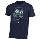 Boys 8-20 Under Armour Notre Dame Fighting Irish Youth Live Tee, Size: M 10-12, Blue (navy)