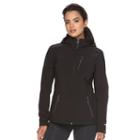 Women's Free Country Hooded Soft Shell Jacket, Size: Small, Black