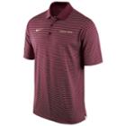 Men's Nike Florida State Seminoles Striped Stadium Dri-fit Performance Polo, Size: Large, Dark Red