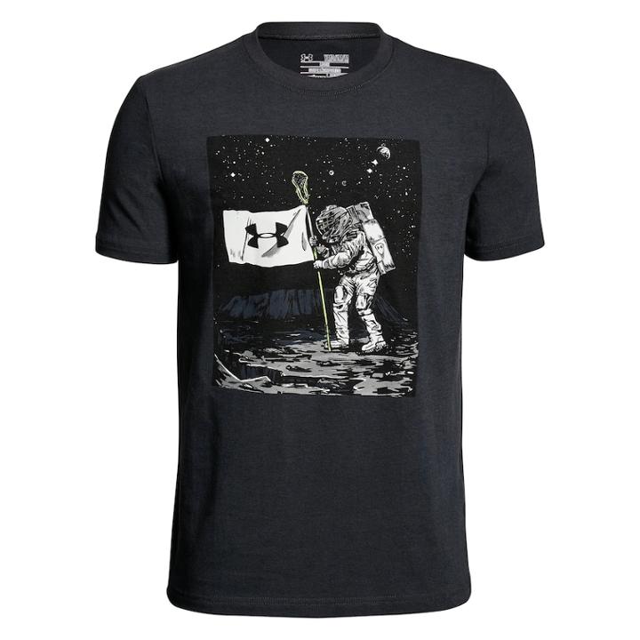 Boys 8-20 Under Armour On The Moon Graphic Tee, Size: Large, Black