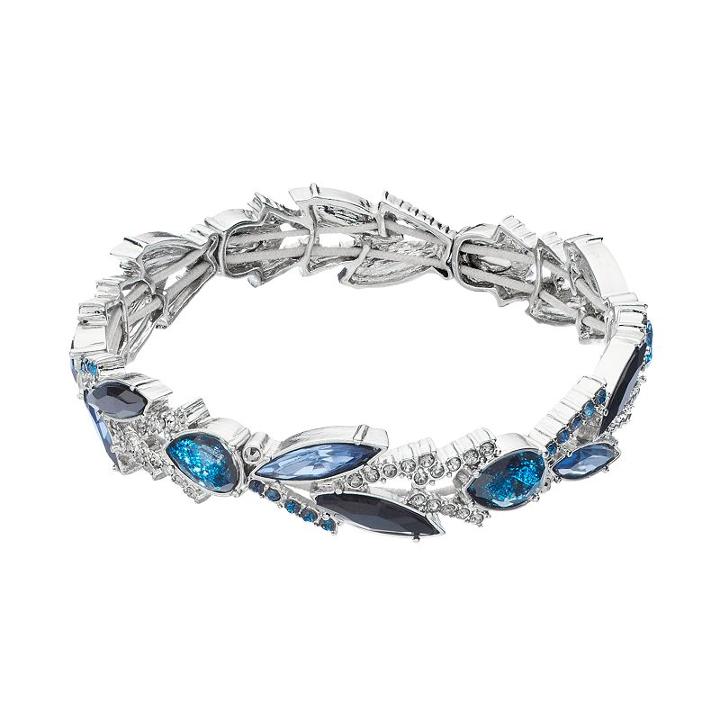 Simply Vera Vera Wang Blue Teardrop & Marquise Stretch Bracelet, Women's